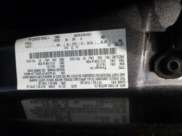 Photo 9 VIN: 1FADP3F26EL274693 - FORD FOCUS SE 