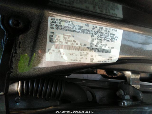 Photo 8 VIN: 1FADP3F26EL425726 - FORD FOCUS 