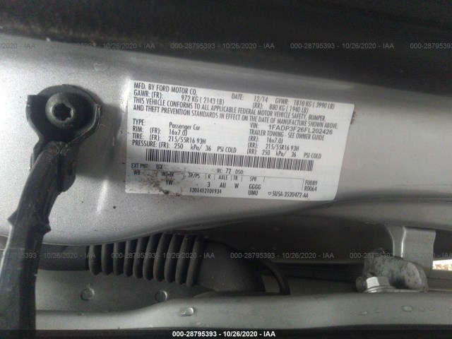 Photo 8 VIN: 1FADP3F26FL202426 - FORD FOCUS 