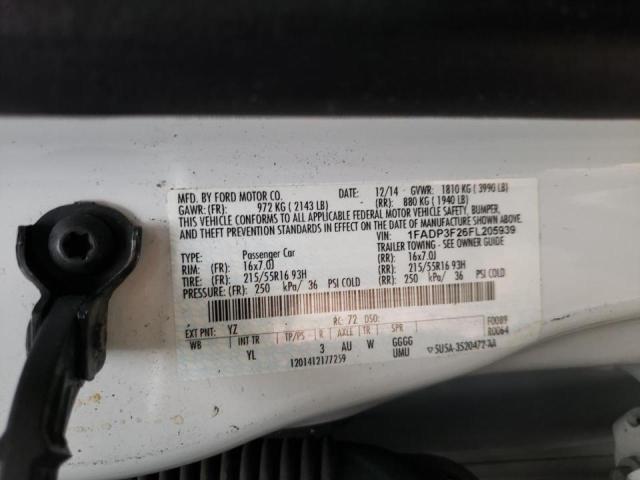 Photo 9 VIN: 1FADP3F26FL205939 - FORD FOCUS SE 