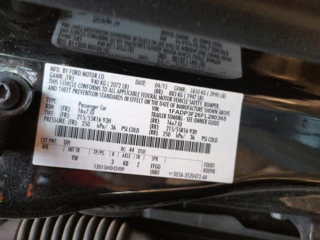 Photo 11 VIN: 1FADP3F26FL280365 - FORD FOCUS SE 