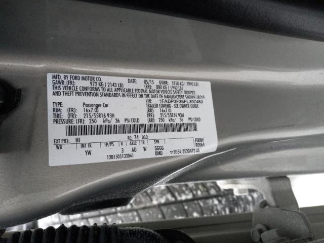 Photo 9 VIN: 1FADP3F26FL307483 - FORD FOCUS SE 