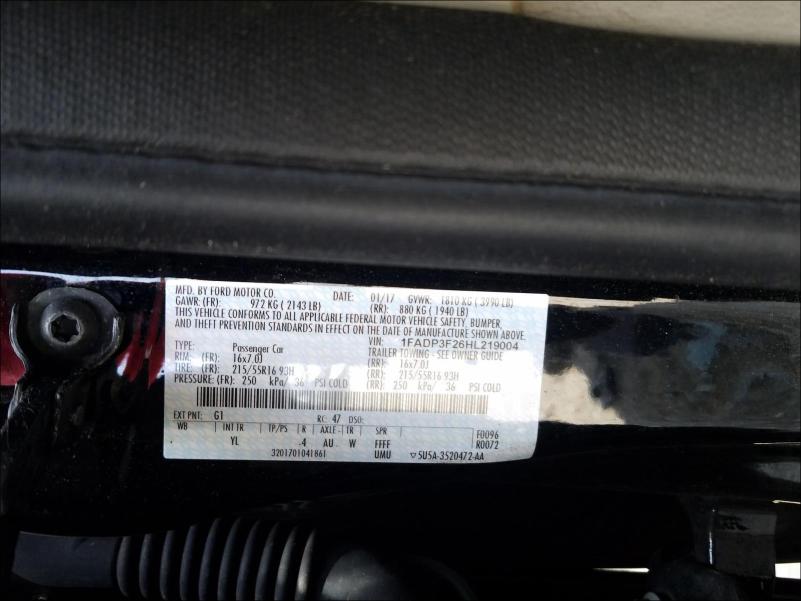 Photo 9 VIN: 1FADP3F26HL219004 - FORD FOCUS SE 