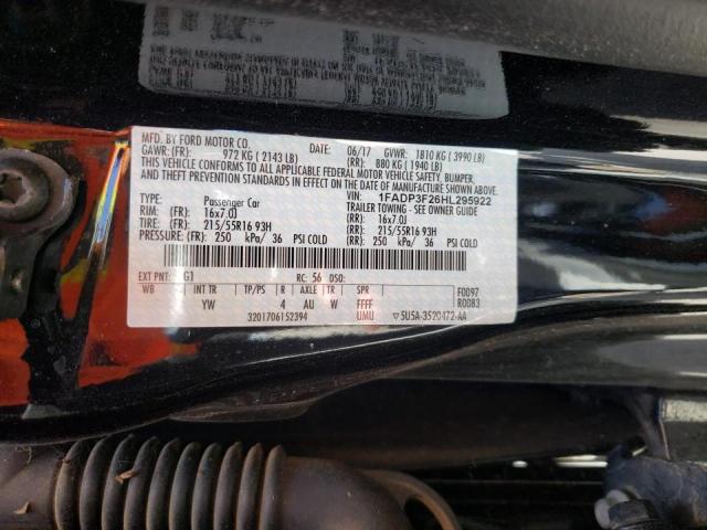 Photo 9 VIN: 1FADP3F26HL295922 - FORD FOCUS SE 