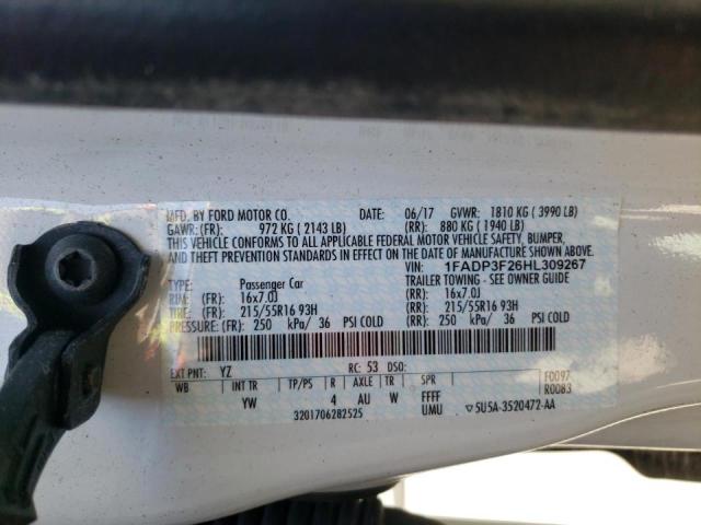 Photo 9 VIN: 1FADP3F26HL309267 - FORD FOCUS SE 