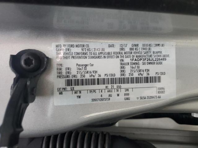 Photo 11 VIN: 1FADP3F26JL226489 - FORD FOCUS SE 