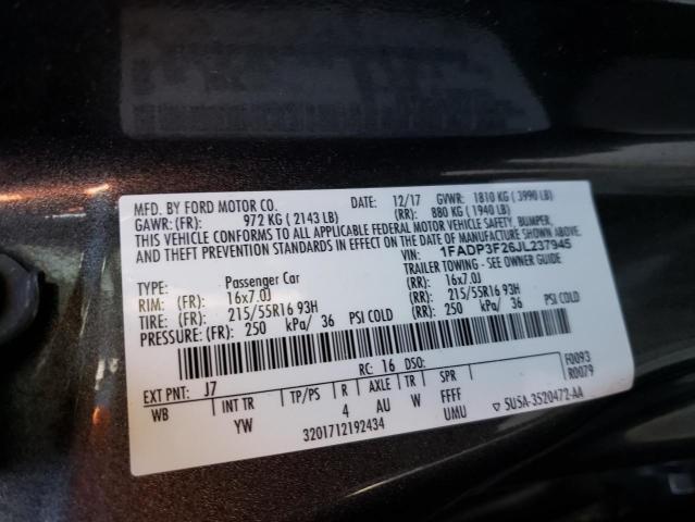 Photo 11 VIN: 1FADP3F26JL237945 - FORD FOCUS 