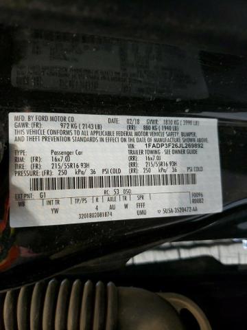 Photo 9 VIN: 1FADP3F26JL269892 - FORD FOCUS SE 