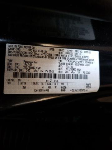 Photo 9 VIN: 1FADP3F27EL159553 - FORD FOCUS SE 