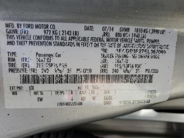 Photo 11 VIN: 1FADP3F27EL367089 - FORD FOCUS 