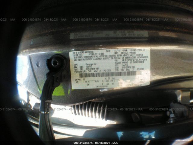 Photo 8 VIN: 1FADP3F27EL447203 - FORD FOCUS 