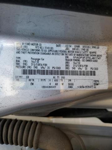 Photo 11 VIN: 1FADP3F27EL461747 - FORD FOCUS 