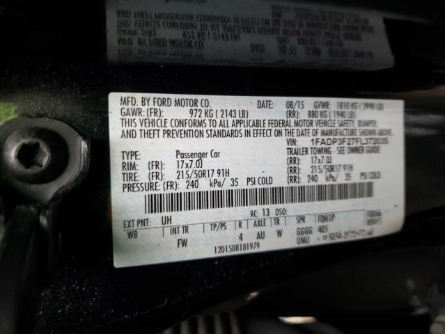 Photo 9 VIN: 1FADP3F27FL372035 - FORD FOCUS SE 