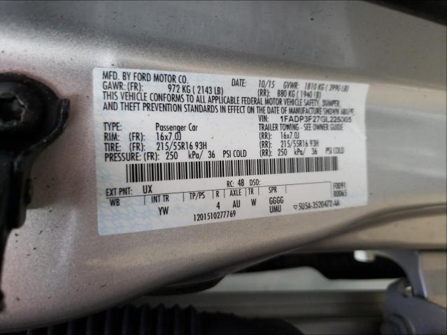 Photo 9 VIN: 1FADP3F27GL225005 - FORD FOCUS SE 