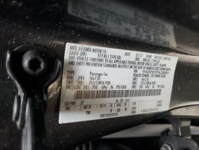 Photo 11 VIN: 1FADP3F27HL292091 - FORD FOCUS SE 