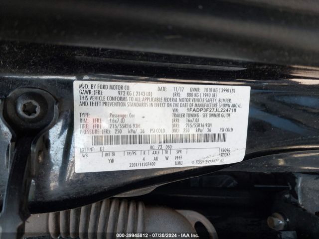 Photo 8 VIN: 1FADP3F27JL224718 - FORD FOCUS 