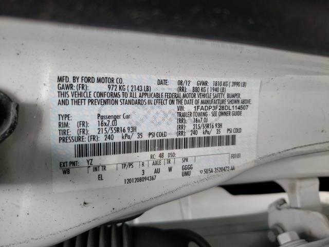 Photo 9 VIN: 1FADP3F28DL114507 - FORD FOCUS SE 