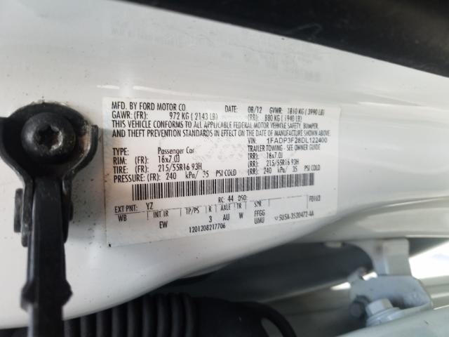 Photo 9 VIN: 1FADP3F28DL122400 - FORD FOCUS SE 