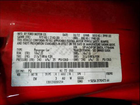 Photo 9 VIN: 1FADP3F28DL178496 - FORD FOCUS SE 