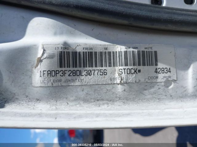 Photo 8 VIN: 1FADP3F28DL307756 - FORD FOCUS 