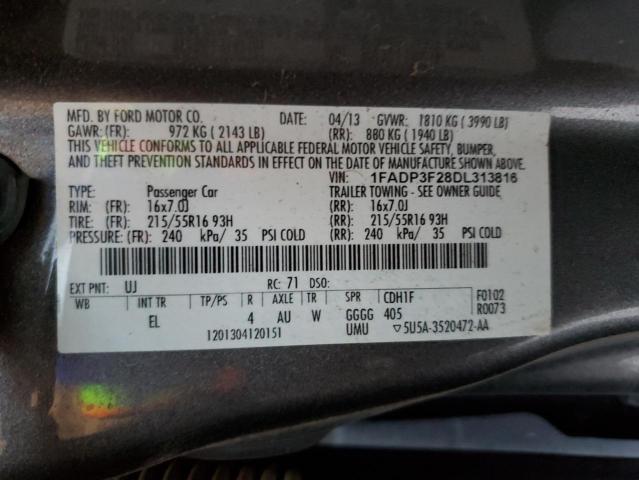 Photo 11 VIN: 1FADP3F28DL313816 - FORD FOCUS SE 