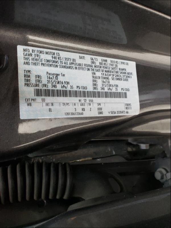 Photo 9 VIN: 1FADP3F28DL372963 - FORD FOCUS SE 