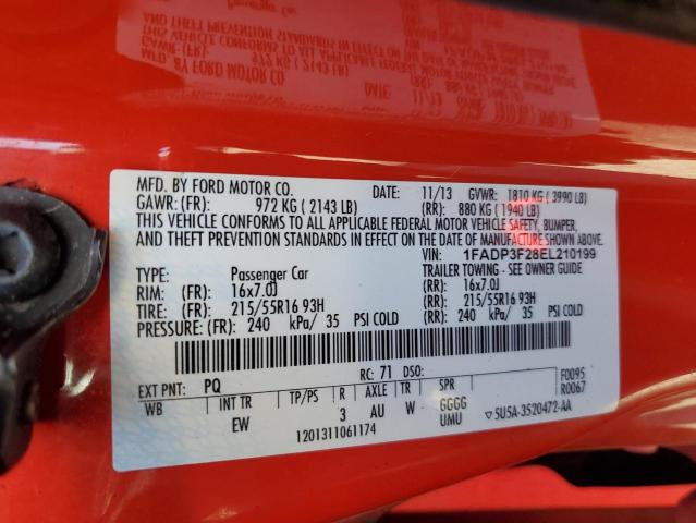 Photo 11 VIN: 1FADP3F28EL210199 - FORD FOCUS 