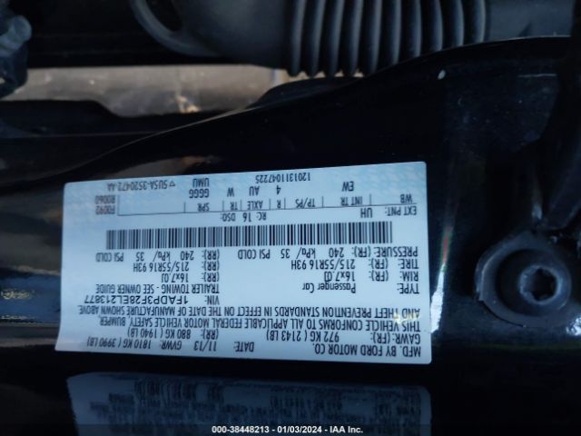 Photo 8 VIN: 1FADP3F28EL213877 - FORD FOCUS 