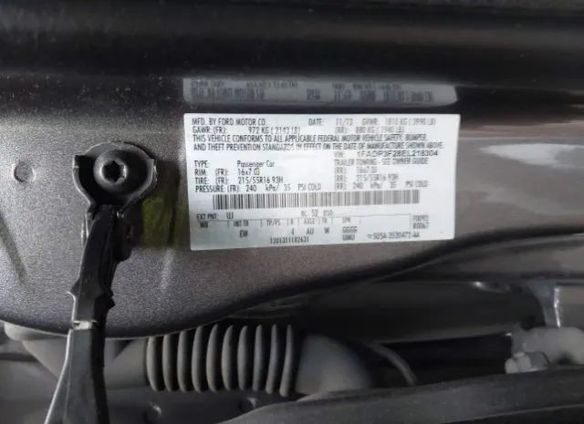 Photo 8 VIN: 1FADP3F28EL218304 - FORD FOCUS 