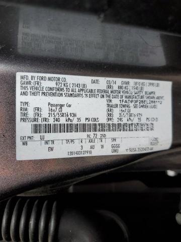 Photo 11 VIN: 1FADP3F28EL288112 - FORD FOCUS SE 