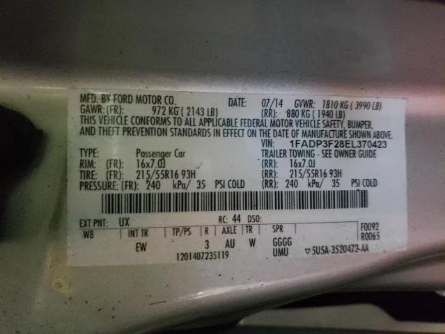 Photo 11 VIN: 1FADP3F28EL370423 - FORD FOCUS SE 