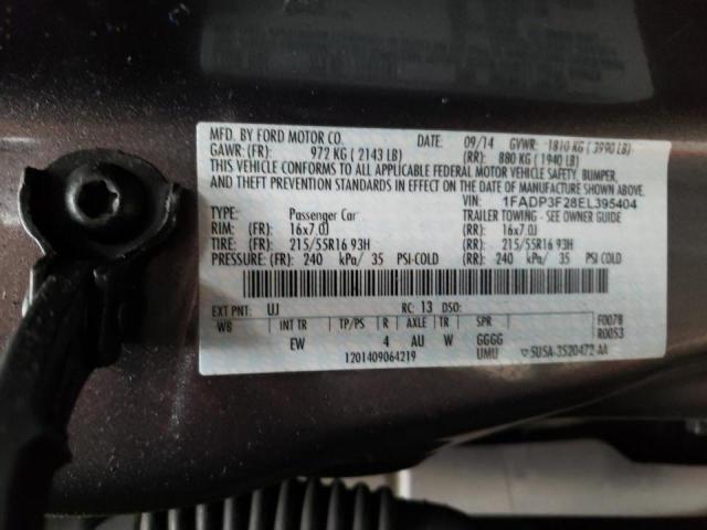 Photo 9 VIN: 1FADP3F28EL395404 - FORD FOCUS 