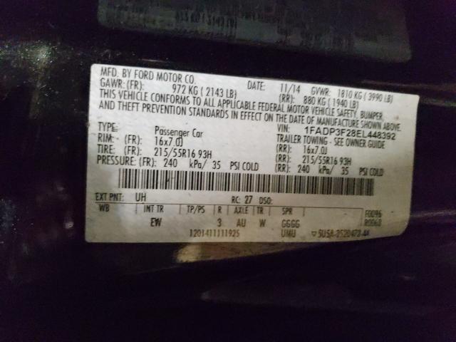 Photo 9 VIN: 1FADP3F28EL448392 - FORD FOCUS SE 