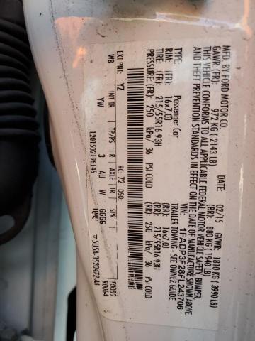 Photo 12 VIN: 1FADP3F28FL243706 - FORD FOCUS SE 