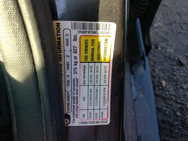 Photo 11 VIN: 1FADP3F28FL249246 - FORD FOCUS 