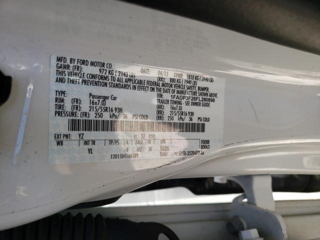 Photo 9 VIN: 1FADP3F28FL280898 - FORD FOCUS SE 