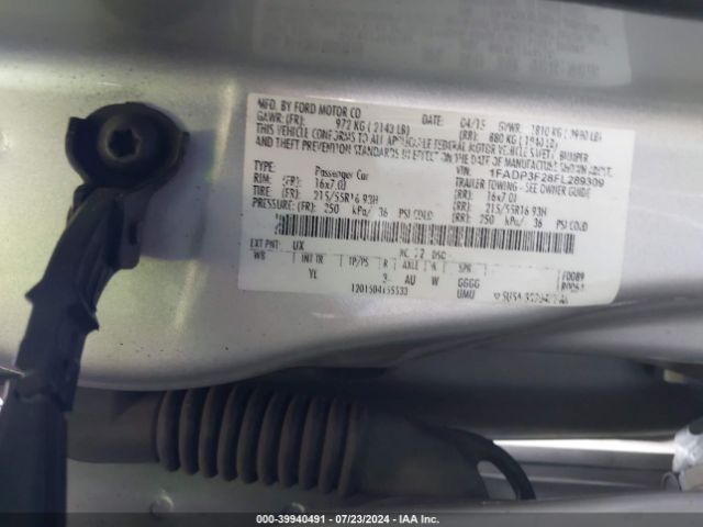 Photo 8 VIN: 1FADP3F28FL289309 - FORD FOCUS 