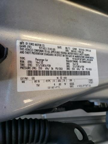 Photo 9 VIN: 1FADP3F28FL363408 - FORD FOCUS SE 