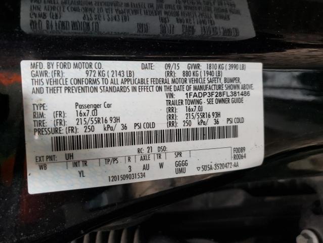 Photo 11 VIN: 1FADP3F28FL381486 - FORD FOCUS SE 