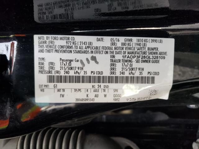 Photo 9 VIN: 1FADP3F28GL328109 - FORD FOCUS SE 