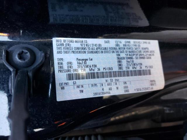 Photo 9 VIN: 1FADP3F28HL214435 - FORD FOCUS SE 