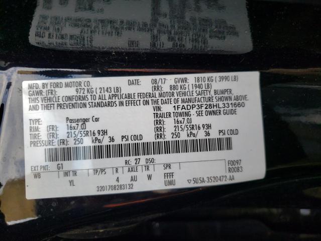 Photo 9 VIN: 1FADP3F28HL331660 - FORD FOCUS SE 