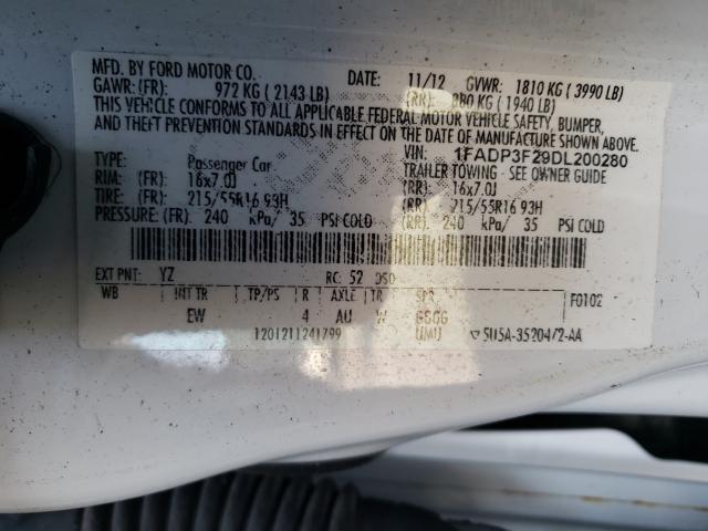 Photo 9 VIN: 1FADP3F29DL200280 - FORD FOCUS SE 