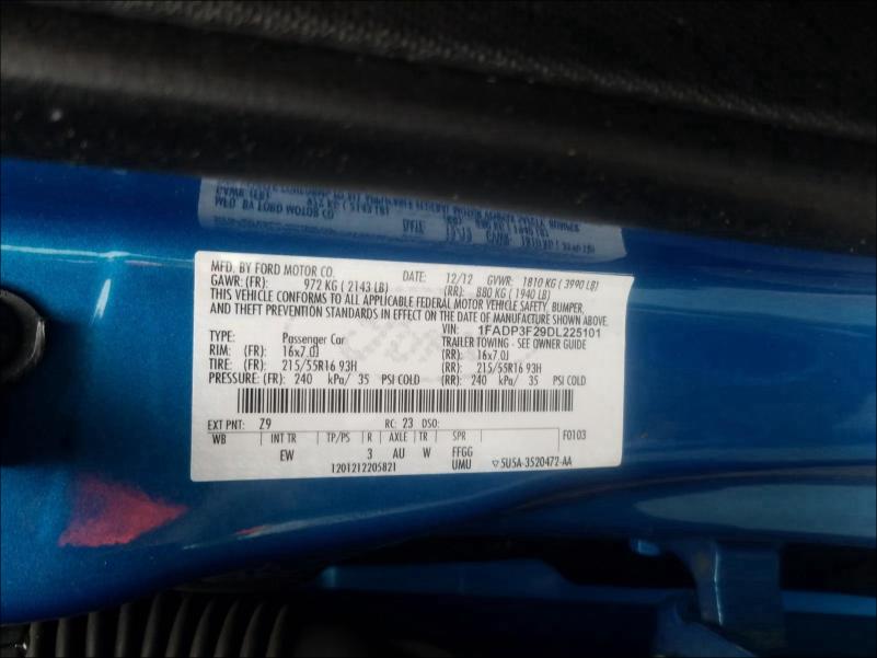 Photo 9 VIN: 1FADP3F29DL225101 - FORD FOCUS SE 