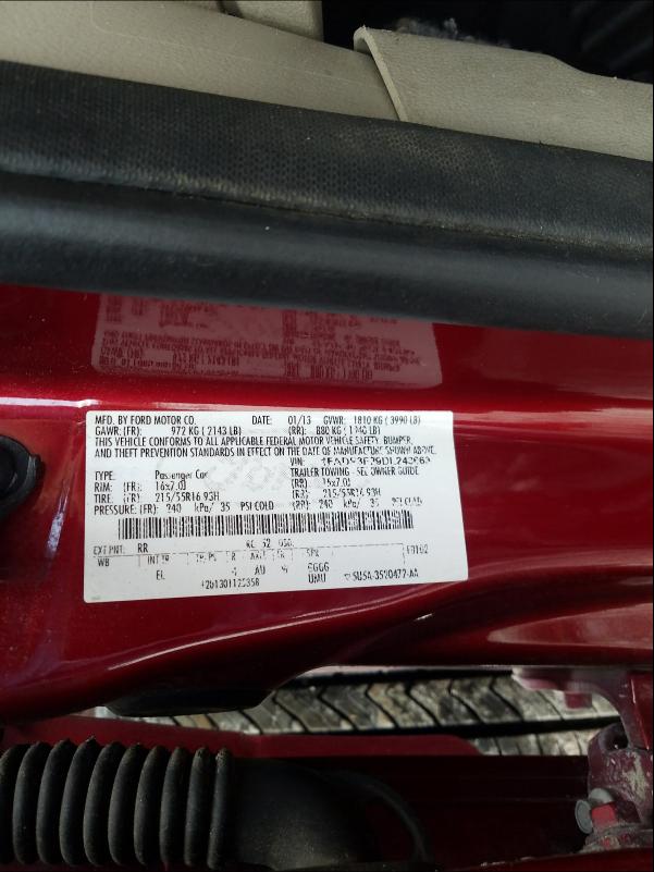 Photo 9 VIN: 1FADP3F29DL243663 - FORD FOCUS SE 