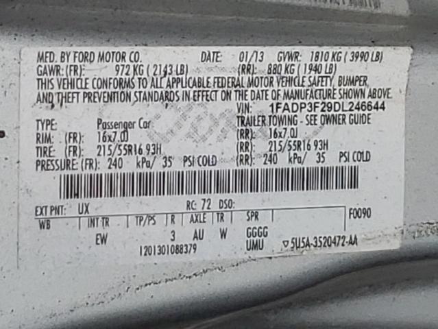 Photo 11 VIN: 1FADP3F29DL246644 - FORD FOCUS SE 