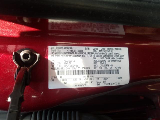 Photo 9 VIN: 1FADP3F29DL283256 - FORD FOCUS SE 