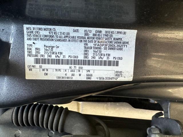 Photo 9 VIN: 1FADP3F29DL352771 - FORD FOCUS 