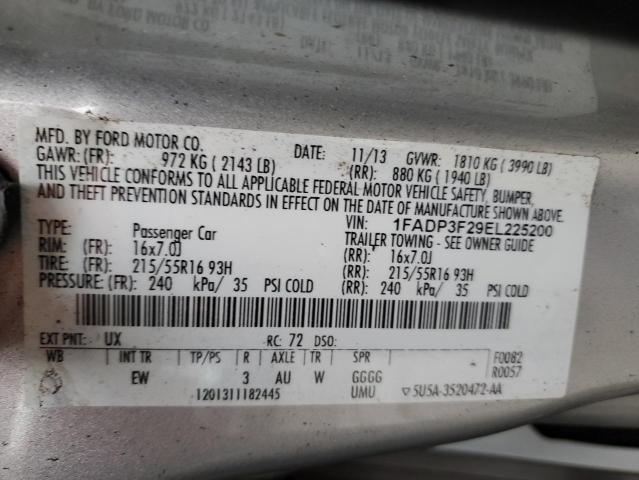 Photo 11 VIN: 1FADP3F29EL225200 - FORD FOCUS SE 