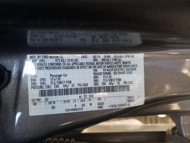 Photo 9 VIN: 1FADP3F29EL393306 - FORD FOCUS SE 